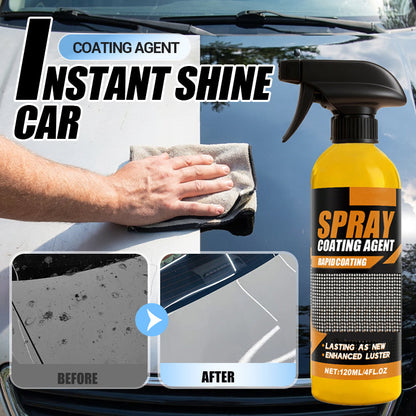 Automotive Coating Spray -Quick Curing Coating, Car Paint Restorer, Quick Polish, Anti-Stain, Anti-Fading, Acid Rain Resistant, At-Home Use, Glossy Paint Protection - MY0522, Protective Coating, Car Detailing Products