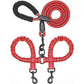 Dual Dog Leash, Double Dog Leash, 360 Swivel No Tangle Walking Leash, Shock Absorbing Bungee for Two Dogs