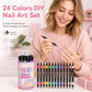 💅 12-Color Dual-Tip Nail Art Pens – Easy DIY Nail Designs