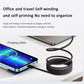STATIK MagStack USB-C to USB-C: Cable | 100W Fast Charge | 480Mbps Data Sync | Tangle-Free Braided Nylon | For Phones, Tablets, Laptops and Headphones