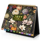 📅 2027 Desk Calendar & Habit Tracker – Artistic Oil Painting Monthly Planner for Work & Study