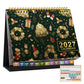📅 2027 Desk Calendar & Habit Tracker – Artistic Oil Painting Monthly Planner for Work & Study