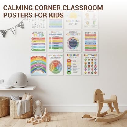 Calming Corner Classroom Posters for Kids