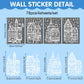 Large Christmas Window Stickers, Set of 4, House Design Static Cling Decorations with Snowman & Snowflake Pattern, for Festive Party