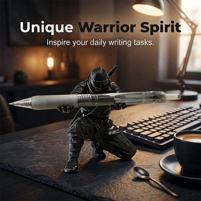Black Ninja Pen & Pencil Holder for Desk – Novelty Desktop Decor & Office Accessories