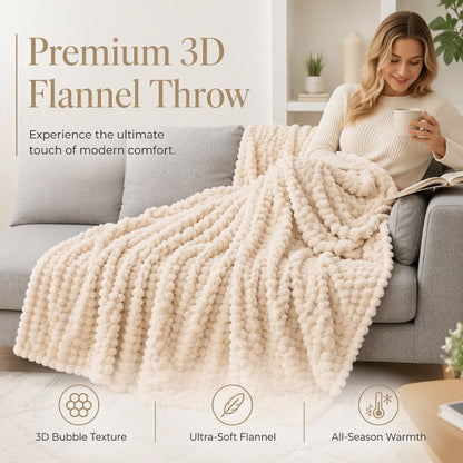 Soft Flannel Throw Blanket