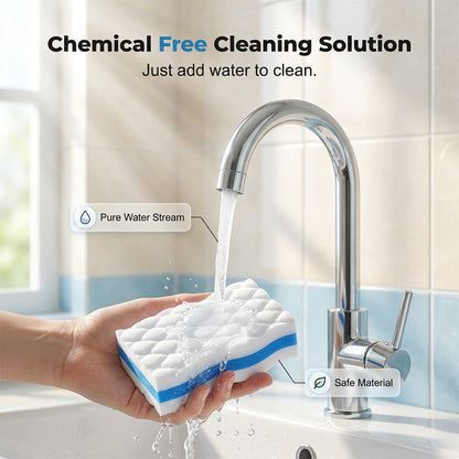 Melamine Magic Eraser Sponge Pack - Extra Durable Dual Sided Square Scrubbing Pad, All-Purpose Sponges Scrubbers for Wall, Kitchen Household Cleaning, Home Care Supplies Scouring Pad, Scrubber Sponge,dorm essentials,home essentials