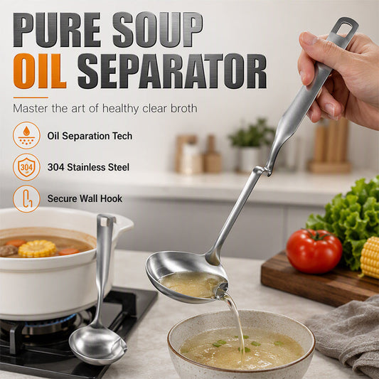 Long-Handle Oil Separator Soup Spoon