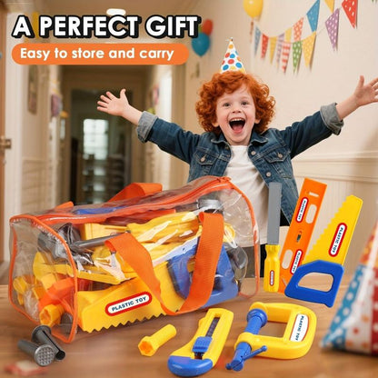 Kids Simulation Tool Box Toy Set with Storage Bag