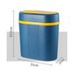 12L Slim Motion Sensor Bathroom Trash Can, Automatic Touchless Waste Bin with Sealed Lid, Narrow Space-Saving Garbage Bin for Bathroom, Bedroom & Home