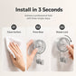 Suction Cup Hooks - No Tools Required, 360-Degree Rotation Home Organizer for Bathroom Decor, Kitchen, Glass Door, Mirror, Windows, Tile, Painted Wooden Door, Robe, Towel, Holiday Decoration, No Drill