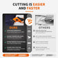 Cordless Electric Cutter, Multi-Purpose Electric Scissors for Cardboard, Fabric, Leather & DIY Projects