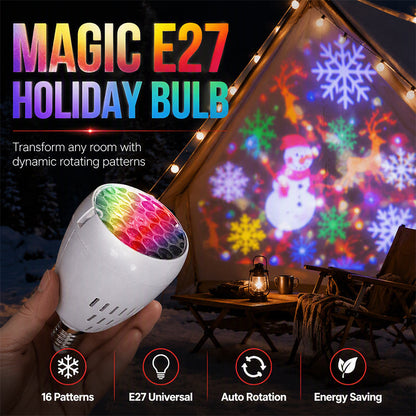 🏆LAST DAY 50% OFF🎄Christmas Projector Light Bulb✨