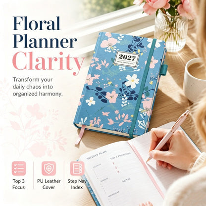 Elegant Floral 2027 Year Weekly Planner
