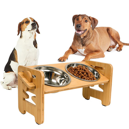 🎃Halloween Deal 50% OFF!🐶Adjustable Raised Pet Feeder – Set the Bowl Height to Suit Your Pet