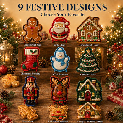 ⏳ Last Day 50% OFF – 🎄16-Design Christmas Mini Pie Mold Collection | Reusable Embossed Molds for Shaping Detailed Santa, Snowman, Reindeer, Tree & Holiday Pies 🥧✨