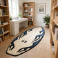 Surfboard-Shaped Soft Accent Rug