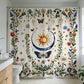 Vintage Mystical Sun and Moon Shower Curtain
