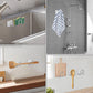Sink Sponge Holder & Self-Adhesive Sponge Hook – Kitchen Sink Sponge Storage Rack