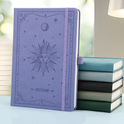 Retro A5 Celestial Notebook with Blank Pages