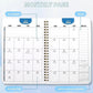2027–2030 A5 4-Year Monthly Planner Notebook