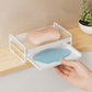 Self-Draining Soap Dish Holder for Bathroom, Rust Resistant Soap Saver Tray with Water Drainage Design