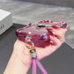 Luxury Electroplated Glitter Phone Case with Heart Mirror Stand