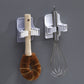 Pack of 2 Broom and Mop Holder - Cleaning Tool Organiser