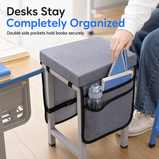 Thickened Student Seat Cushion with Storage