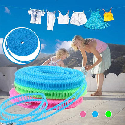 🎃Buy 1 Get 1 Free!🔥Portable Non-Slip Washing Line with Hanger Loops – 8m/10m