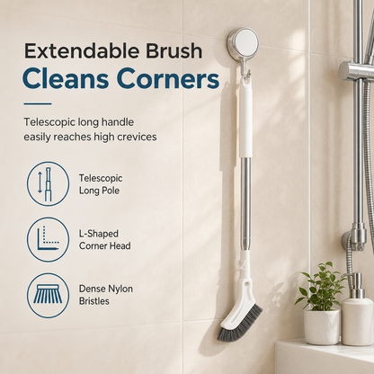 🔥Multifunctional Extendable Long Handle Floor Scrub Brush