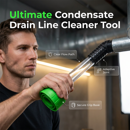 🔧 AC Condensate Drain Line Cleaner – Wet/Dry Vacuum Adapter with Clear Tube