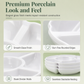 White Melamine 5-Compartment Round Snack Serving Plate