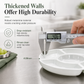White Melamine 5-Compartment Round Snack Serving Plate