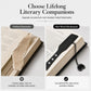 Stainless Steel Engraved Heart Pendant Bookmark