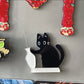 Cute Cat Whiskers & Hair Collection Black Cat Vase Fridge Magnets Acrylic Magnetic Cat Push Bottle Design Cat Souvenirs Vase Can Be Used for Flower Arrangement Multi-Purpose Fun Decor