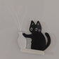 Cute Cat Whiskers & Hair Collection Black Cat Vase Fridge Magnets Acrylic Magnetic Cat Push Bottle Design Cat Souvenirs Vase Can Be Used for Flower Arrangement Multi-Purpose Fun Decor