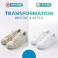 Water-Free White Shoe Cleaning Cream with Sponge