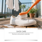 Water-Free White Shoe Cleaning Cream with Sponge