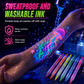 Dual-Tip UV Neon Face & Body Paint Markers Set