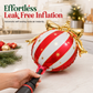 50-Piece Christmas Bowknot Hanging Balloons