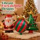 50-Piece Christmas Bowknot Hanging Balloons