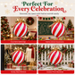 50-Piece Christmas Bowknot Hanging Balloons