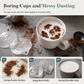 Stainless Steel Coffee Latte Art Stencil