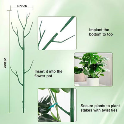 🌱 Adjustable Climbing Plant Stakes – Natural‑Look, Tool‑Free Support for Indoor & Outdoor Vertical Growth