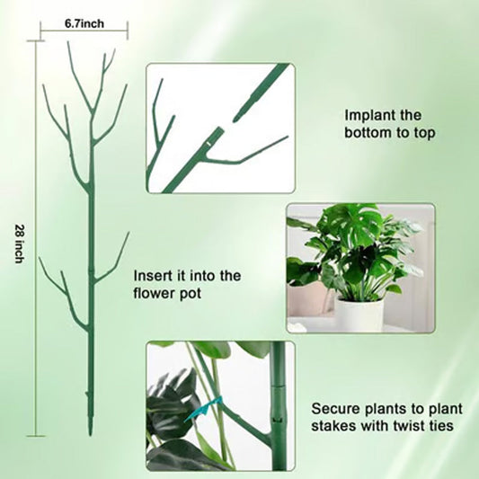 🌱 Adjustable Climbing Plant Stakes – Natural‑Look, Tool‑Free Support for Indoor & Outdoor Vertical Growth