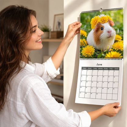 Adorable Guinea Pig Wall Calendar