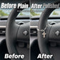 Retro Alloy Car Steering Wheel Pendant Cross Star Charm Ornament
