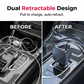 7 in 1 Retractable Car Charger 120W Super Fast Charging PD 20W USB A 65W 3 Tangle Free Retractable Cables Charge 7 Devices Simultaneously Starry Sky Light 1 Click Galaxy Projector LED Voltage Display Smart Chip Universal for iPhone Samsung Android iPad su
