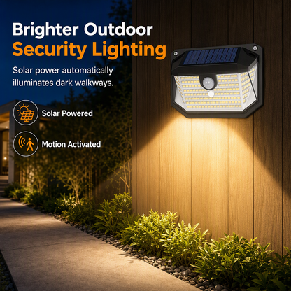 Solar Motion Sensor Wall Lights Outdoor